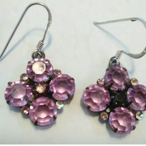 Antique findings on sterling earwires